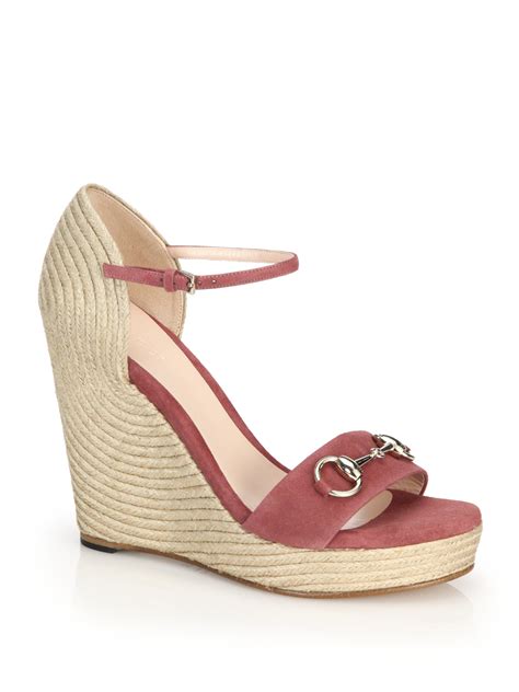 gucci espadrilles au|Gucci espadrilles wedges pink.